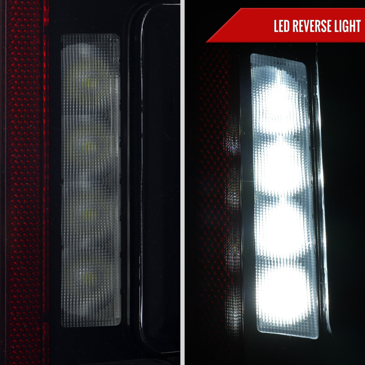 Spec-D Tuning - 2021–2023 Ford F-150 LED Tail Lights w/ Switchback Sequential Turn Signals (Black Housing / Smoked Lens) - LT-F15021SMLED-SQ-RS