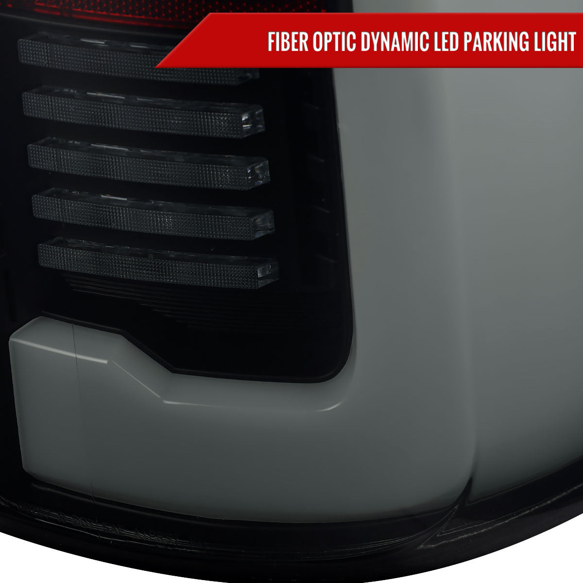 Spec-D Tuning - 2019-2024 Dodge RAM 2500/3500 LED Sequential Signal Tail Lights (Glossy Black Housing / Dark Smoked Lens) - LT-RAM1925BBLD-SQ-RS