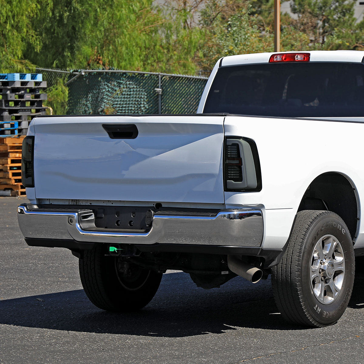 Spec-D Tuning - 2019-2024 Dodge RAM 2500/3500 LED Sequential Signal Tail Lights (Glossy Black Housing / Dark Smoked Lens) - LT-RAM1925BBLD-SQ-RS