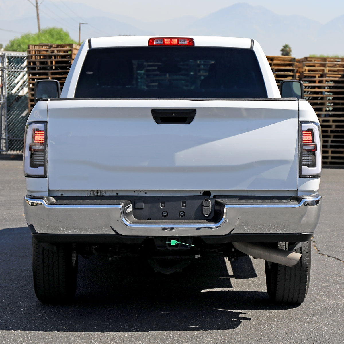 Spec-D Tuning - 2019-2024 Dodge RAM 2500/3500 LED Sequential Signal Tail Lights (Matte Black Housing / Clear Lens) - LT-RAM1925JMLD-SQ-RS