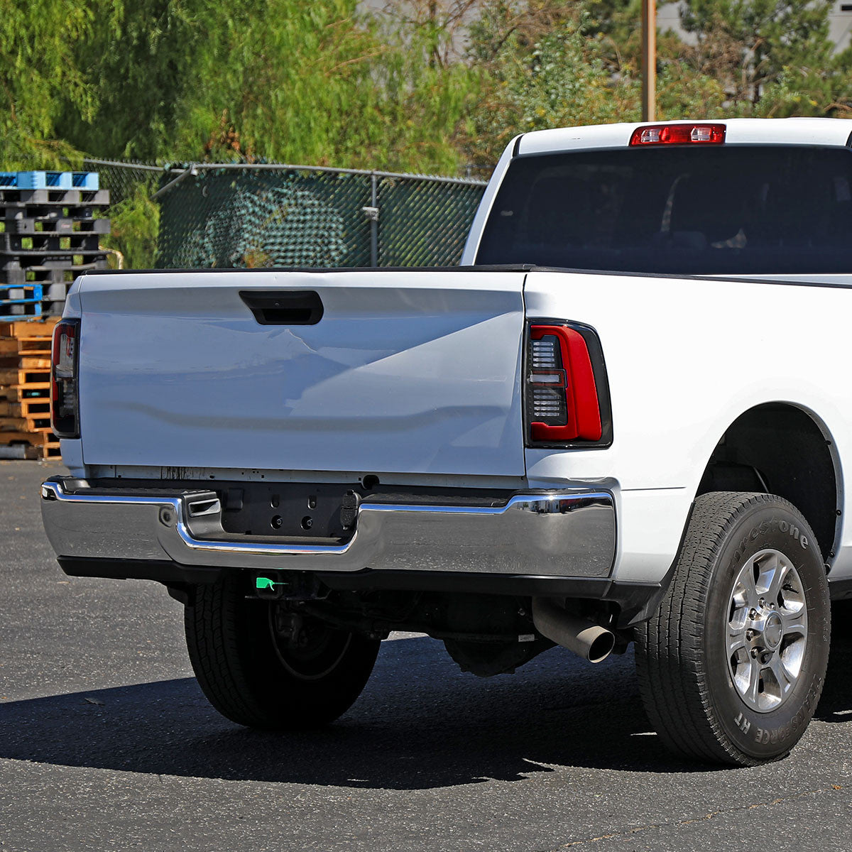Spec-D Tuning - 2019-2024 Dodge RAM 2500/3500 Red LED Bar Sequential Signal Tail Lights (Black Housing / Clear Lens) - LT-RAM1925JRLD-SQ-RS
