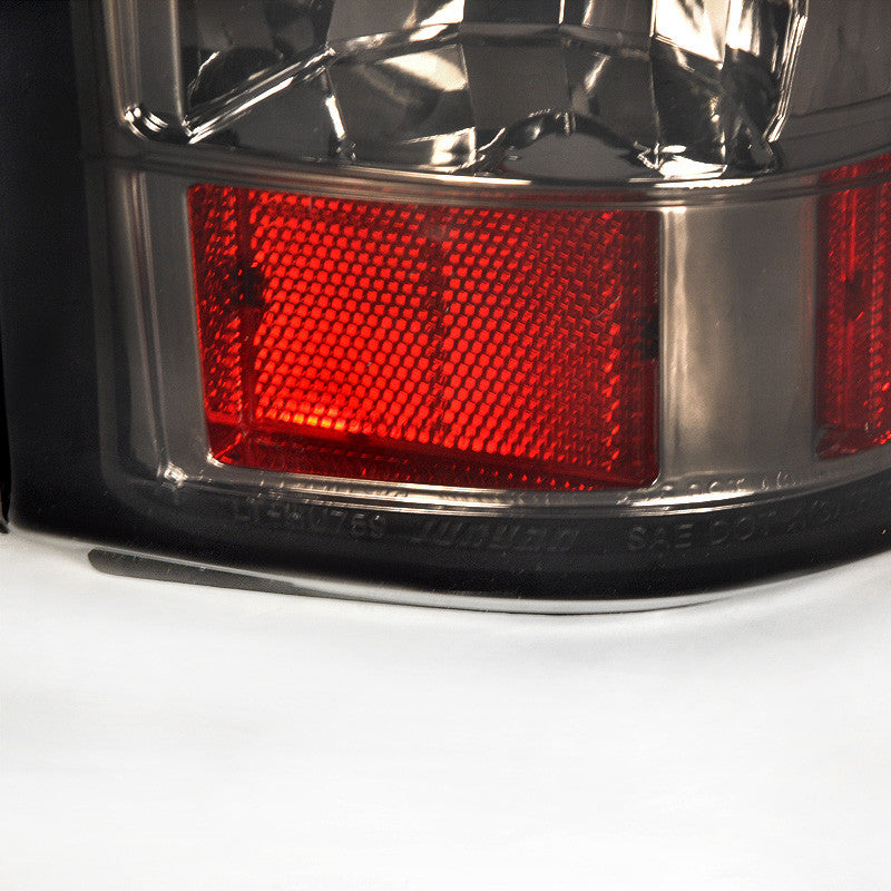 Spec-D Tuning - 2003-2006 Chevrolet Silverado LED Tail Lights (Chrome Housing/Smoked Lens) - LT-SIV03GLED-TM