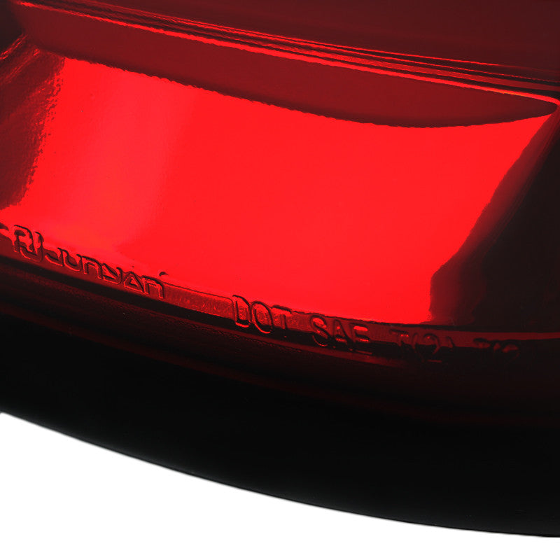Spec-D Tuning - 2014-2019 Chevrolet Silverado 1500/ 2015-2019 Silverado 2500HD 3500HD GMC Sierra 3500HD LED Tail Lights (Chrome Housing/Red Smoked Lens) - LT-SIV14RGLED-TM