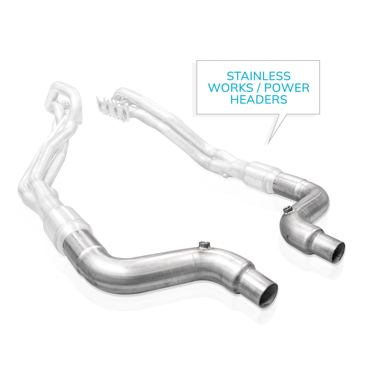 Stainless Works - 2015-2026 Mustang GT Lead Pipe Kit: Factory Connect - M15LDSFC