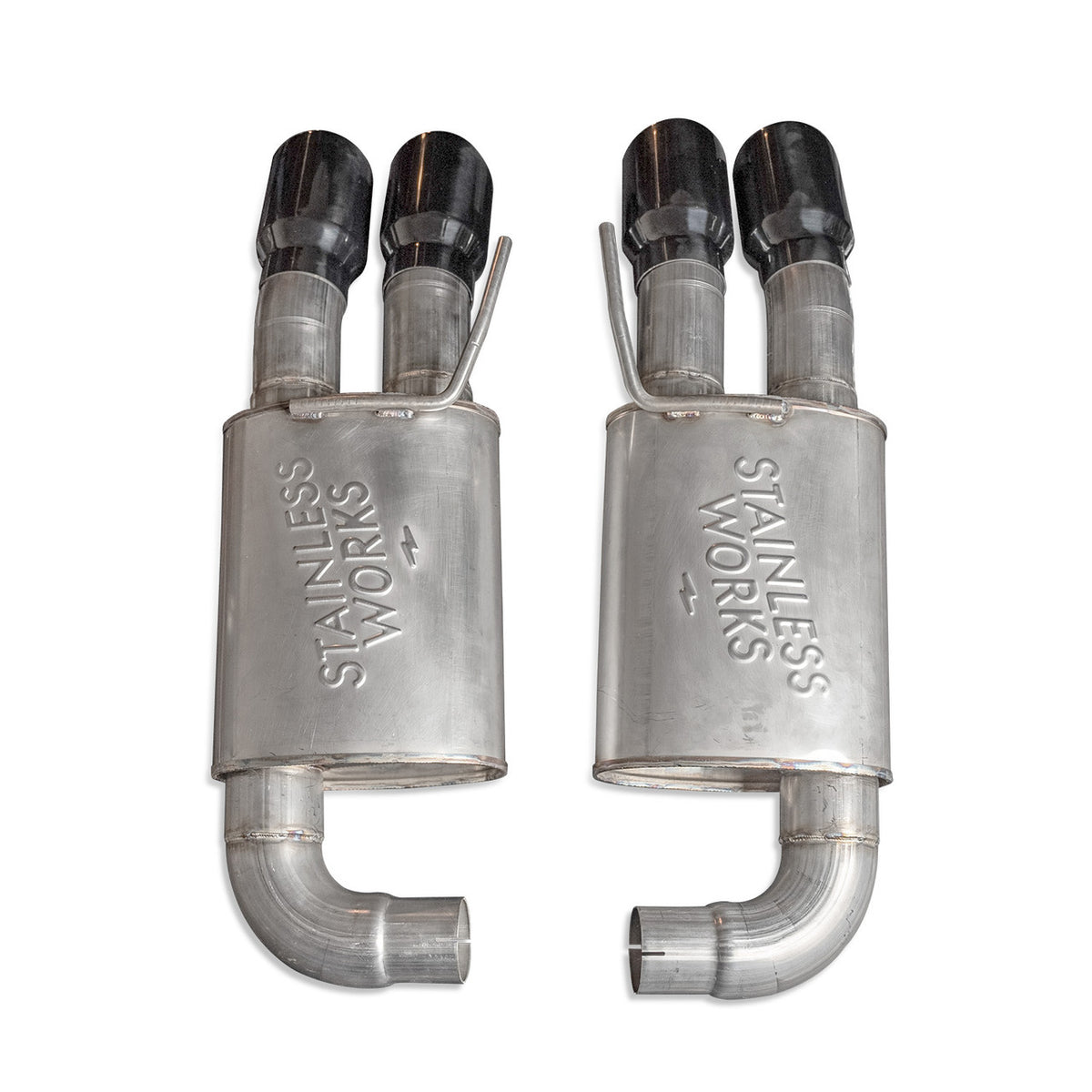 Stainless Works - 2018-23 Mustang GT Axleback: Legend/Redline Series - M18ABLB