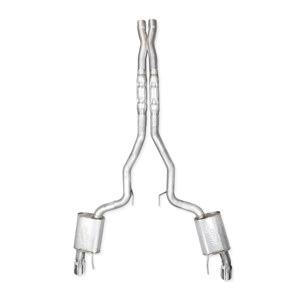 Stainless Works - 2024-26 Mustang GT Catback Dual Tips - M24CBXFCR