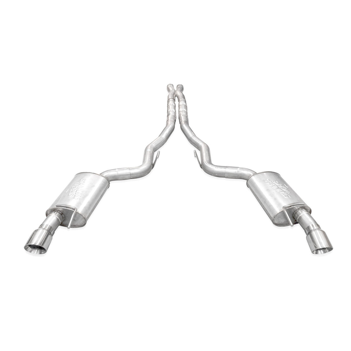 Stainless Works - 2024-26 Mustang GT Catback Dual Tips - M24CBXFCL