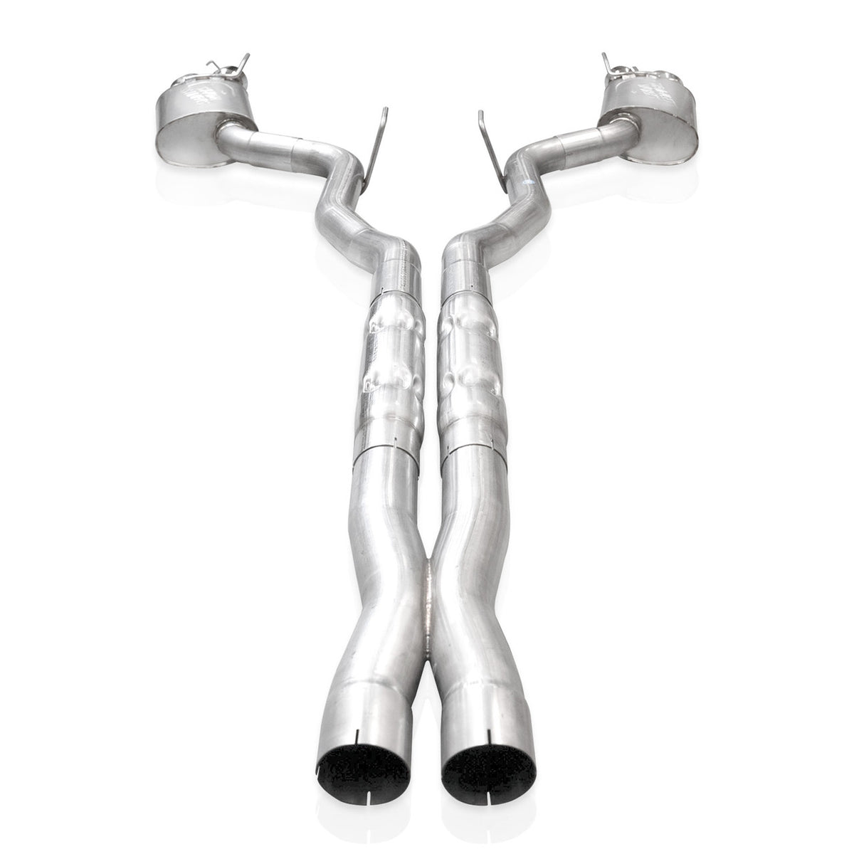 Stainless Works - 2024-26 Mustang GT Catback Quad Tips - M24QUADHPCR