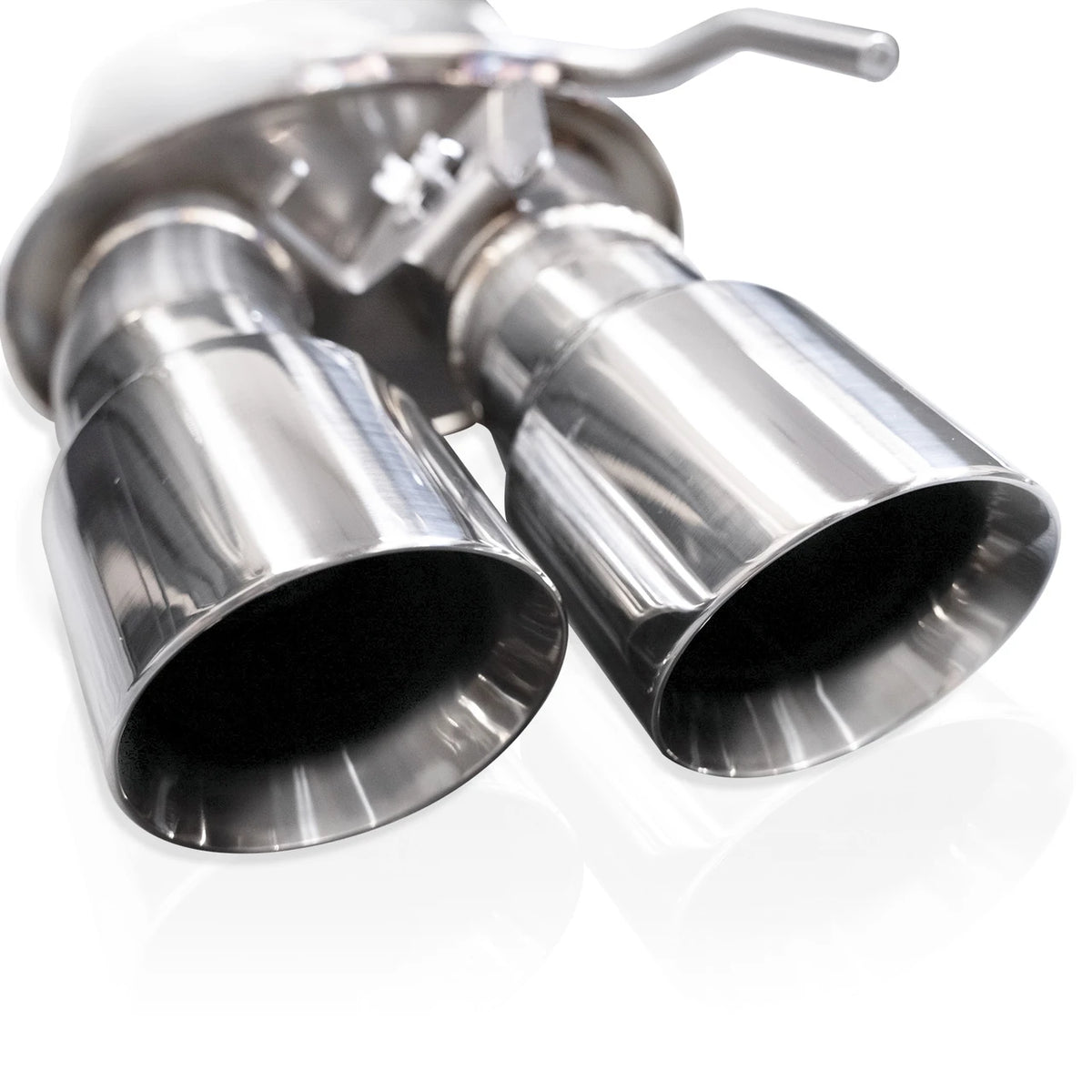 Stainless Works - 2024-26 Mustang GT Catback Quad Tips - M24QUADXPCL