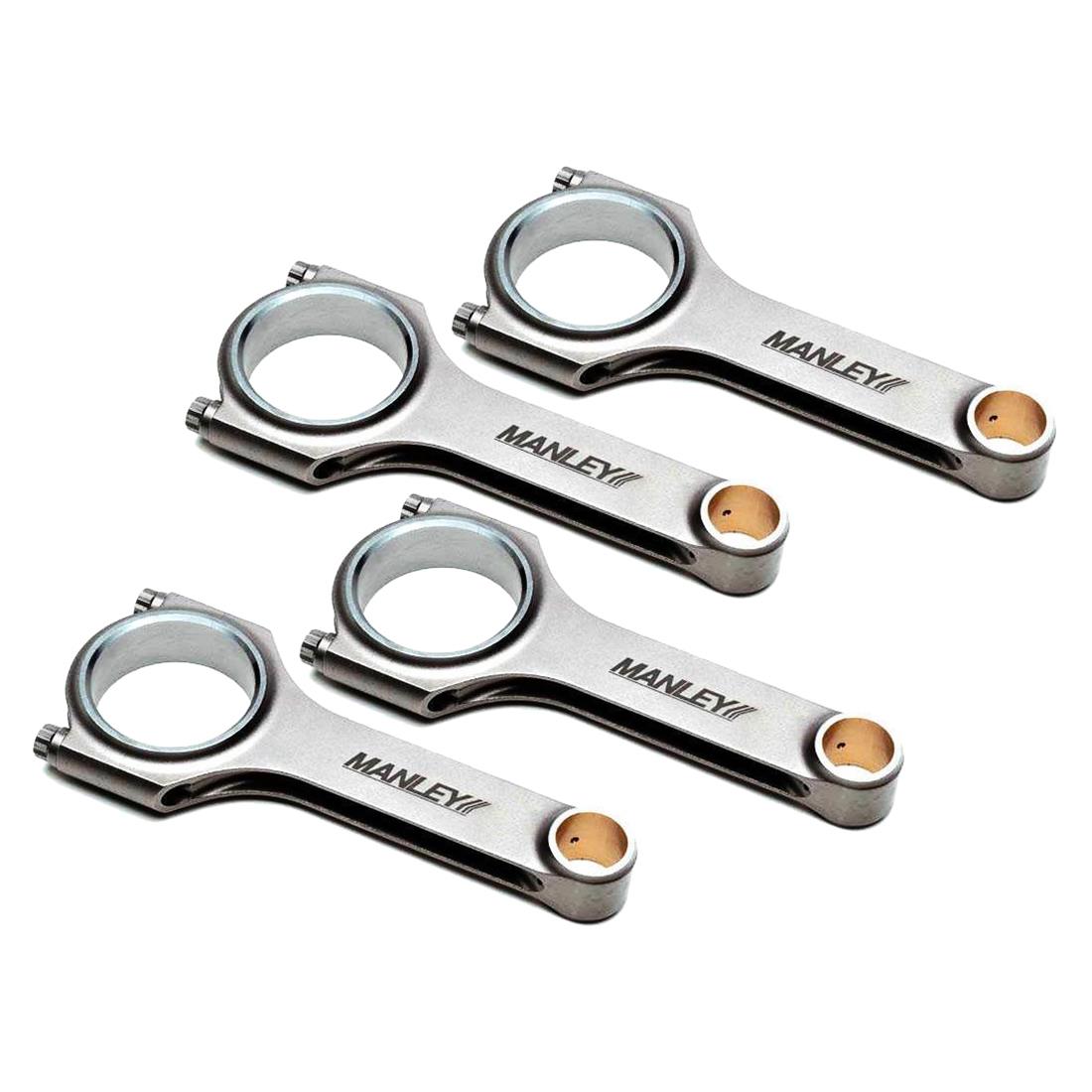 Manley Ford 2.3L EcoBoost H Beam Connecting Rod Set w/ .886 inch Wrist Pins ARP 2000 Rod Bolts