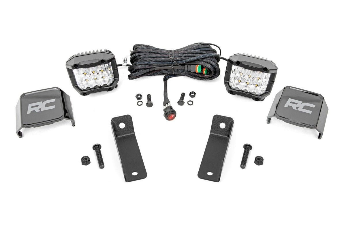 LED Light Kit | Rear Mount | 2&quot; Chrome Pair | Wide Angle | Can-Am Maverick Sport
