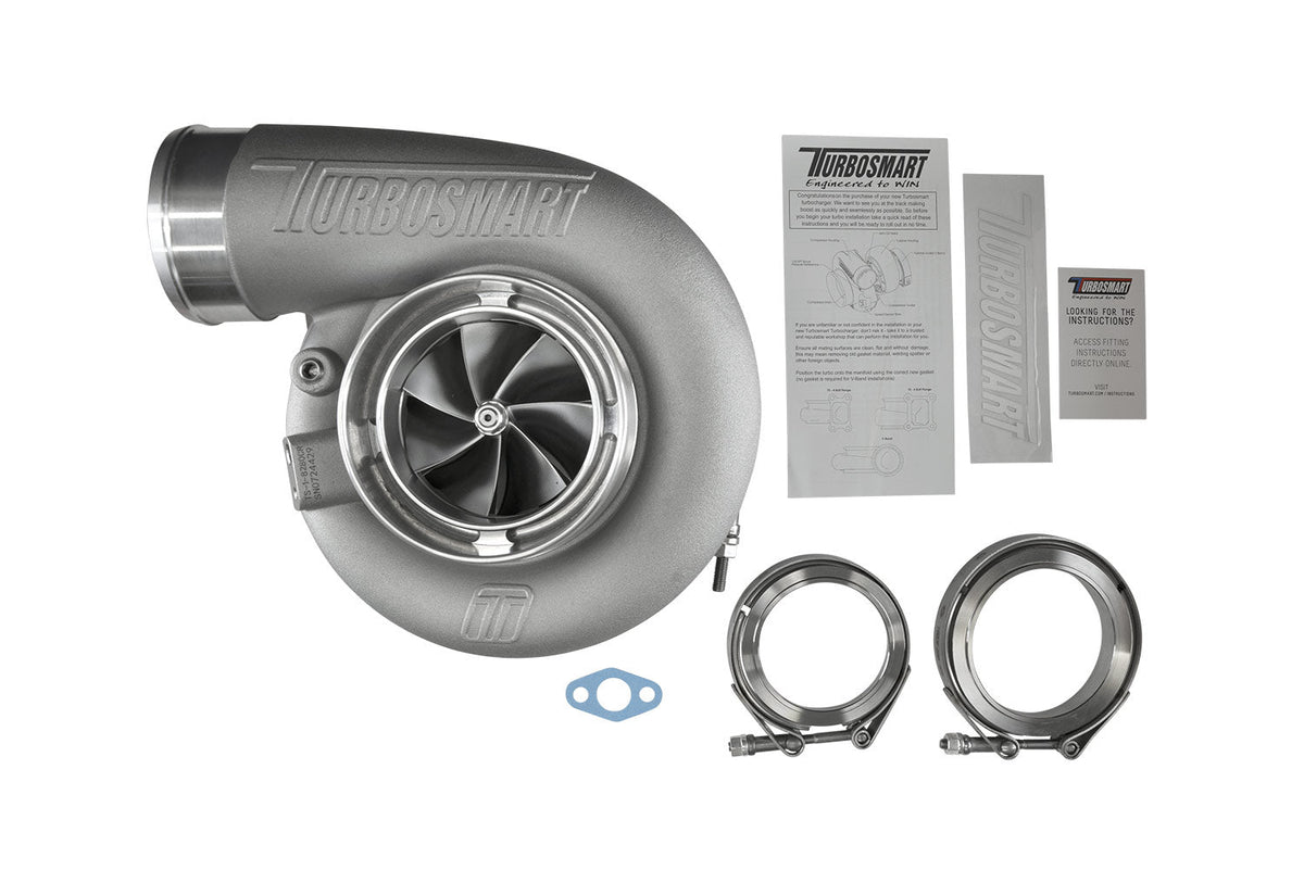 Turbosmart 8280 Pro T4 Divided 1.15AR Externally Wastegated Water Cooled TS-2 Turbocharger - TS-2-8280CP-D4115E