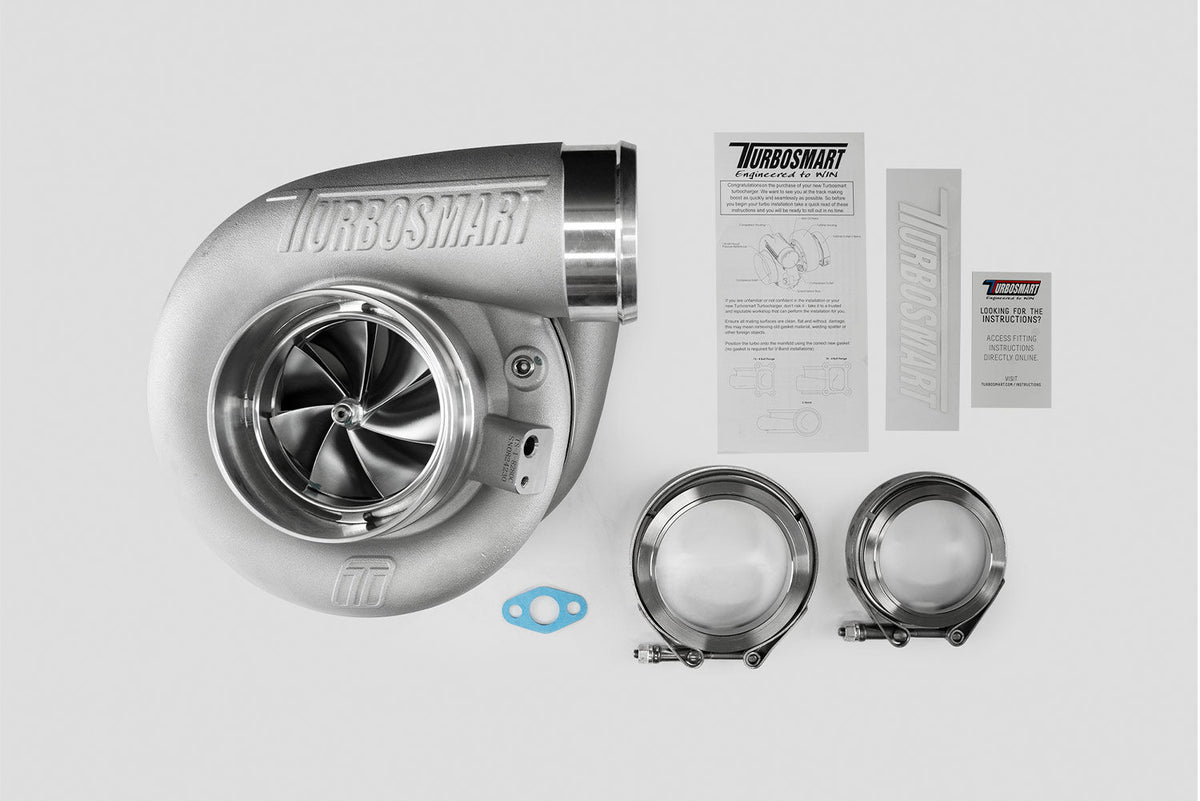 Turbosmart 8280 T4 1.24AR Externally Wastegated Water Cooled TS-2 Turbocharger - TS-2-8280C-T4124E