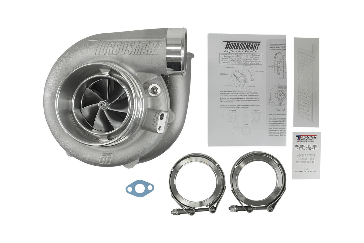 Turbosmart TS-2 Turbocharger (Water Cooled) 7170 Kompact V-Band Reverse Rotation 0.96AR External WG - TS-2-6870B-VR096E