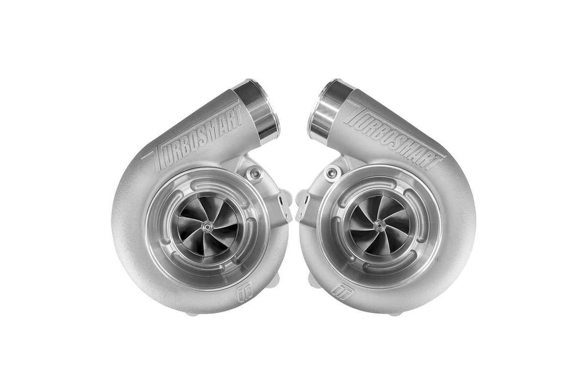 Turbosmart V-Band 0.82AR Water Cooled TS-2-6466B Mirror Twin Turbo Package - TS-2-6466B-VB082E-MT