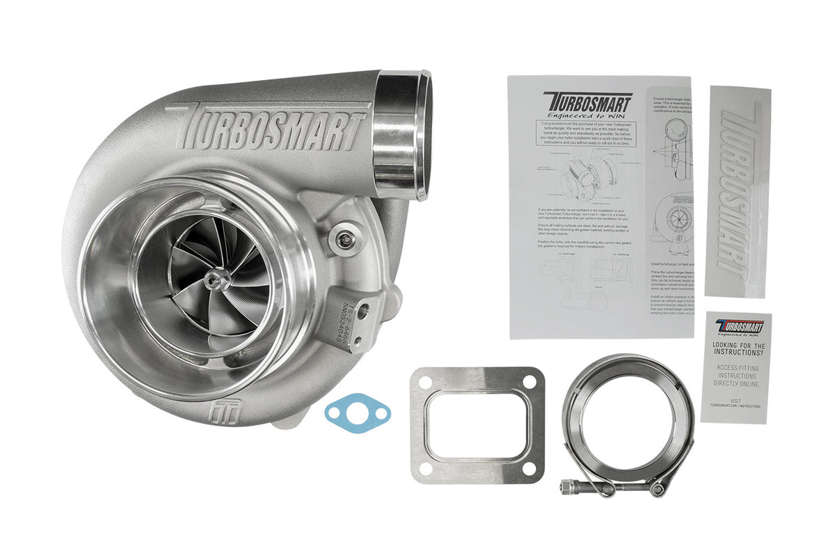 Turbosmart 6466 (Water Cooled) D4 1.18AR Externally Wastegated TS-2 Turbocharger - TS-2-6466B-D4118E