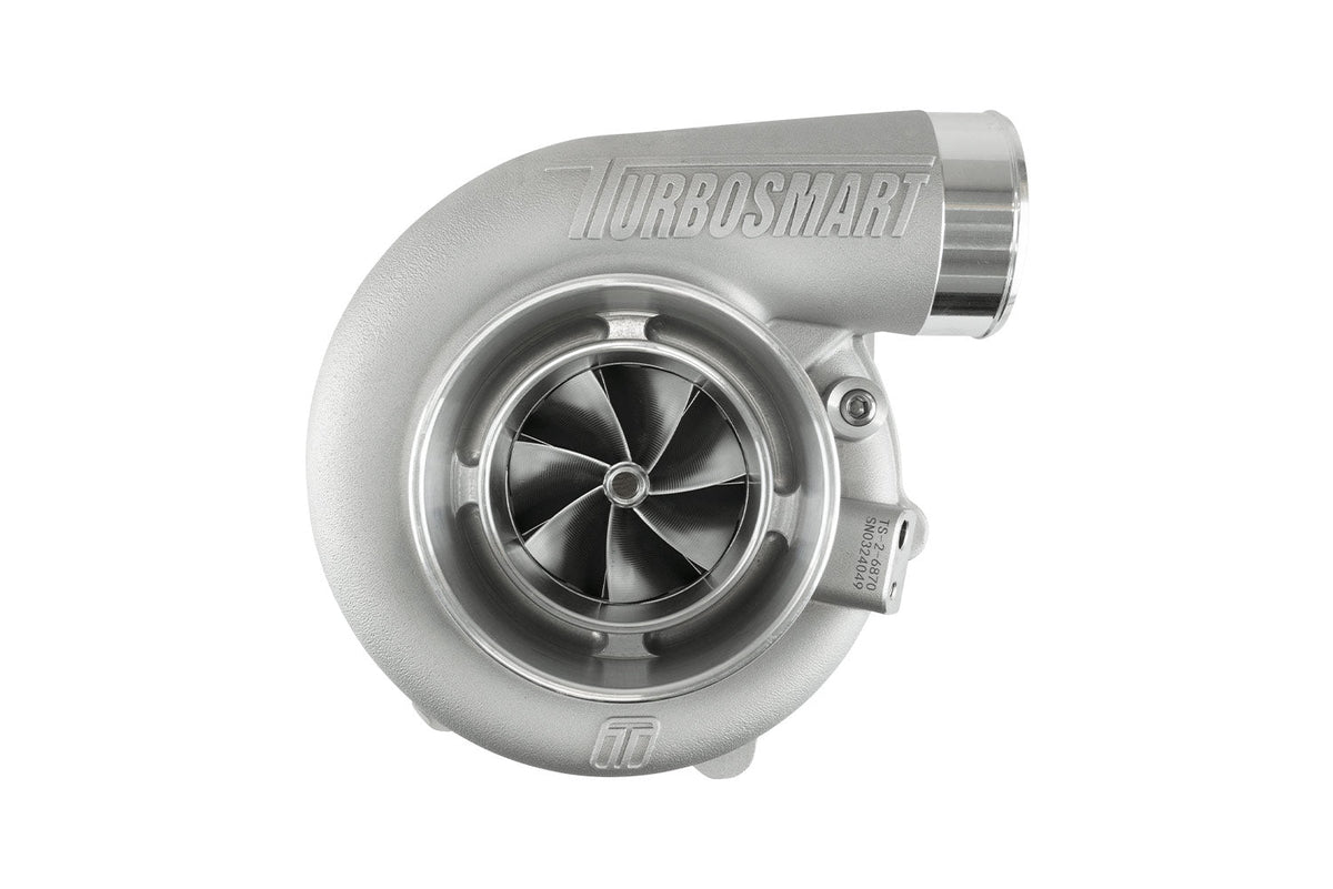 Turbosmart 6870 ProT4 Divided 1.28AR Externally Wastegated Water Cooled TS-2 Turbocharger - TS-2-6870CP-D4128E