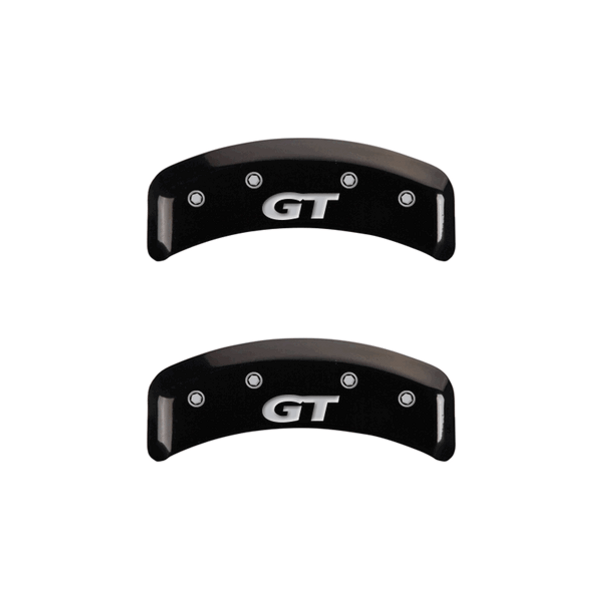 MGP 4 Caliper Covers Engraved Mustang 99-04 SN95/GT Black finish silver ch (set of 4) - 10095SMG1BK