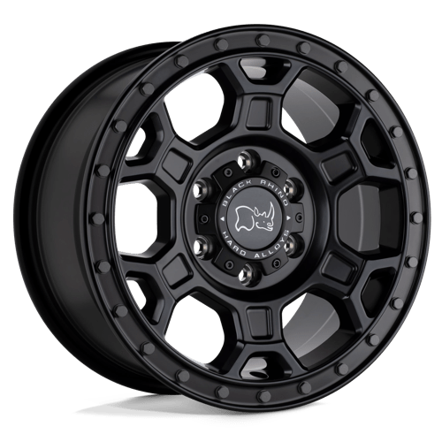 Black Rhino Hard Alloys Midhill 18X8 6X130 +48MM Matte Black W/ Gunmetal Bolts