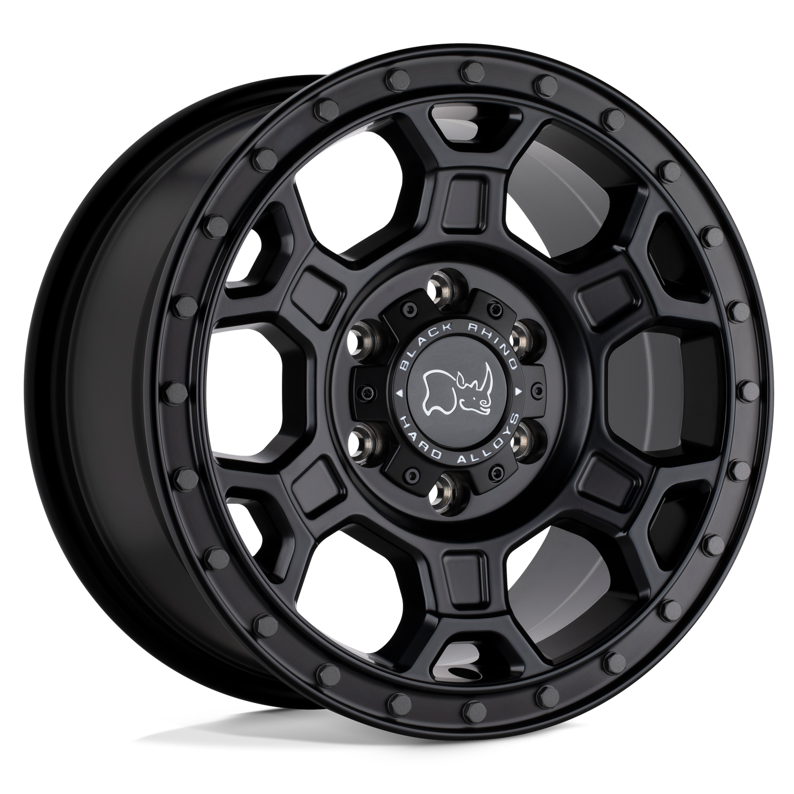 Black Rhino Hard Alloys Midhill 18X8 6X130 +48MM Matte Black W/ Gunmetal Bolts