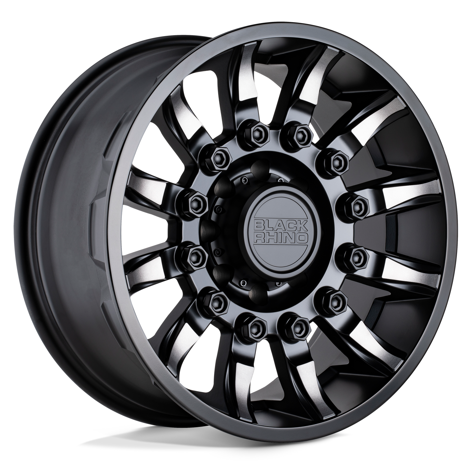 Black Rhino Hard Alloys Mission 18X9 6X139.7 -18MM Matte Black W/ Machined Tint