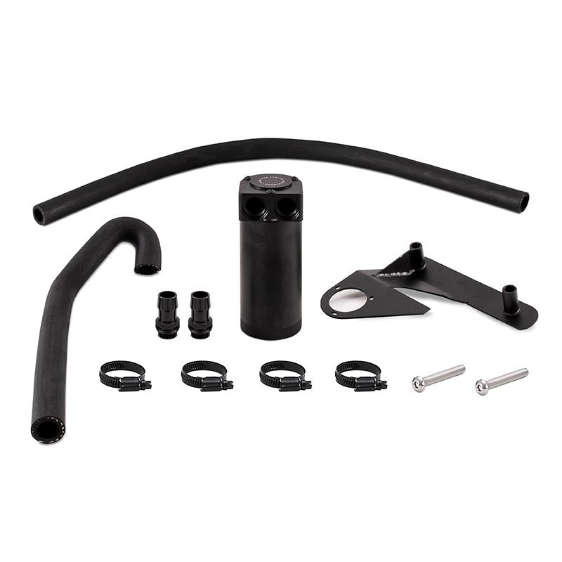 Mishimoto 16+ Nissan Titan XD Baffled Oil Catch Can Kit - Black - MMBCC-XD-16CBE2