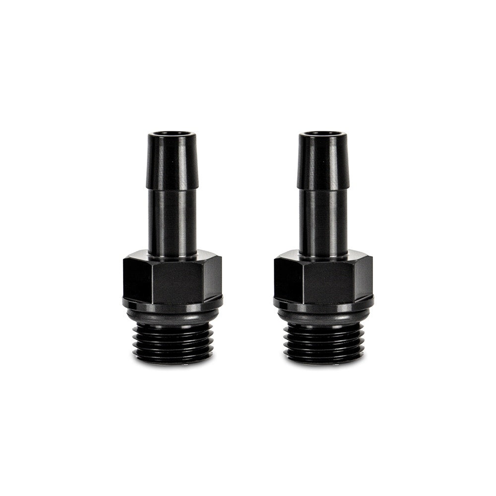 Mishimoto M22 x 1.5 - 12AN Aluminum Fitting - Black - MMFT-M22-12 by Mishimoto - installed view