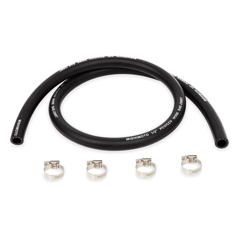 Mishimoto PTFE Braided -8AN 3ft Hose Black - MMSBH-0836-PB by Mishimoto - detail view