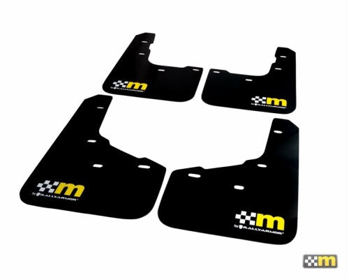 Clearance - mountune / Rally Armor 14-19 Ford Fiesta ST Mud Flap Set – Yellow (5 Door), 7064-MF-AA