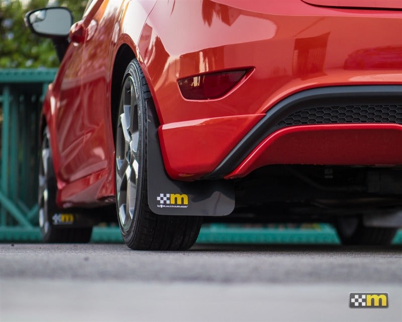Clearance - mountune / Rally Armor 14-19 Ford Fiesta ST Mud Flap Set – Yellow (5 Door), 7064-MF-AA