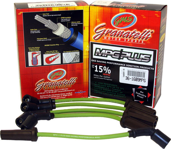 Granatelli 95-99 Mitsubishi Eclipse 4Cyl 2.0L MPG Plus Ignition Wires - 34-1069MPG