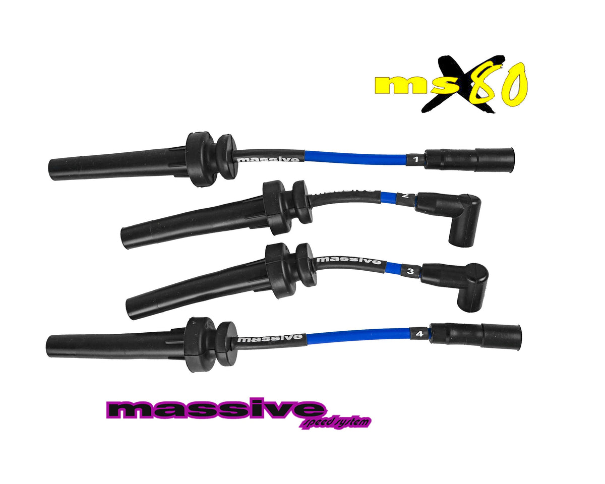 Massive MSX80 Spark Plug Wires Neon Dodge 03-05 SRT-4 Turbo 2.4 PT GT Cruiser - Massive Speed System