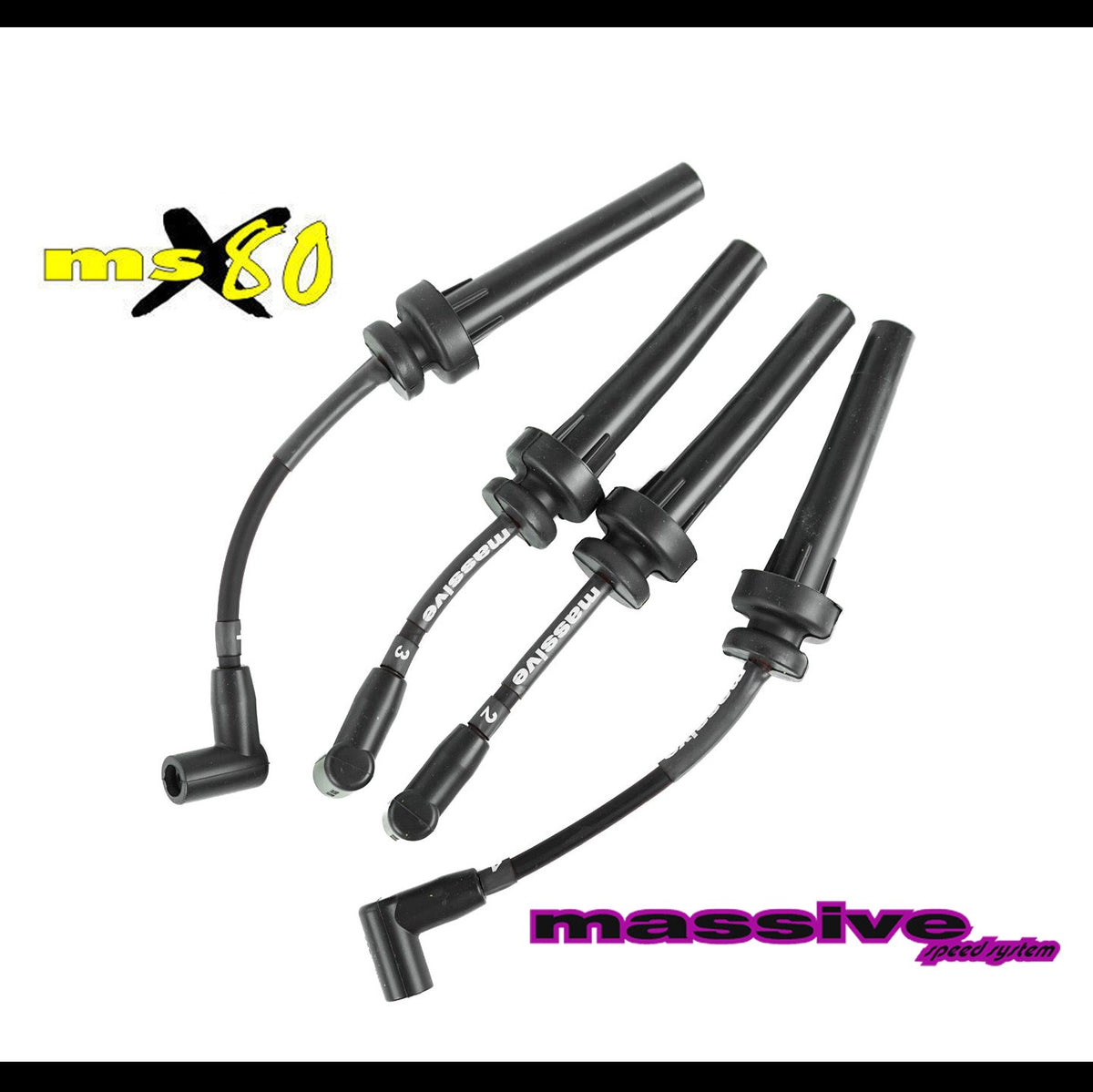 Massive MSX80 Dodge Neon 95-00 DOHC Spark Plug Ignition Wires - Massive Speed System