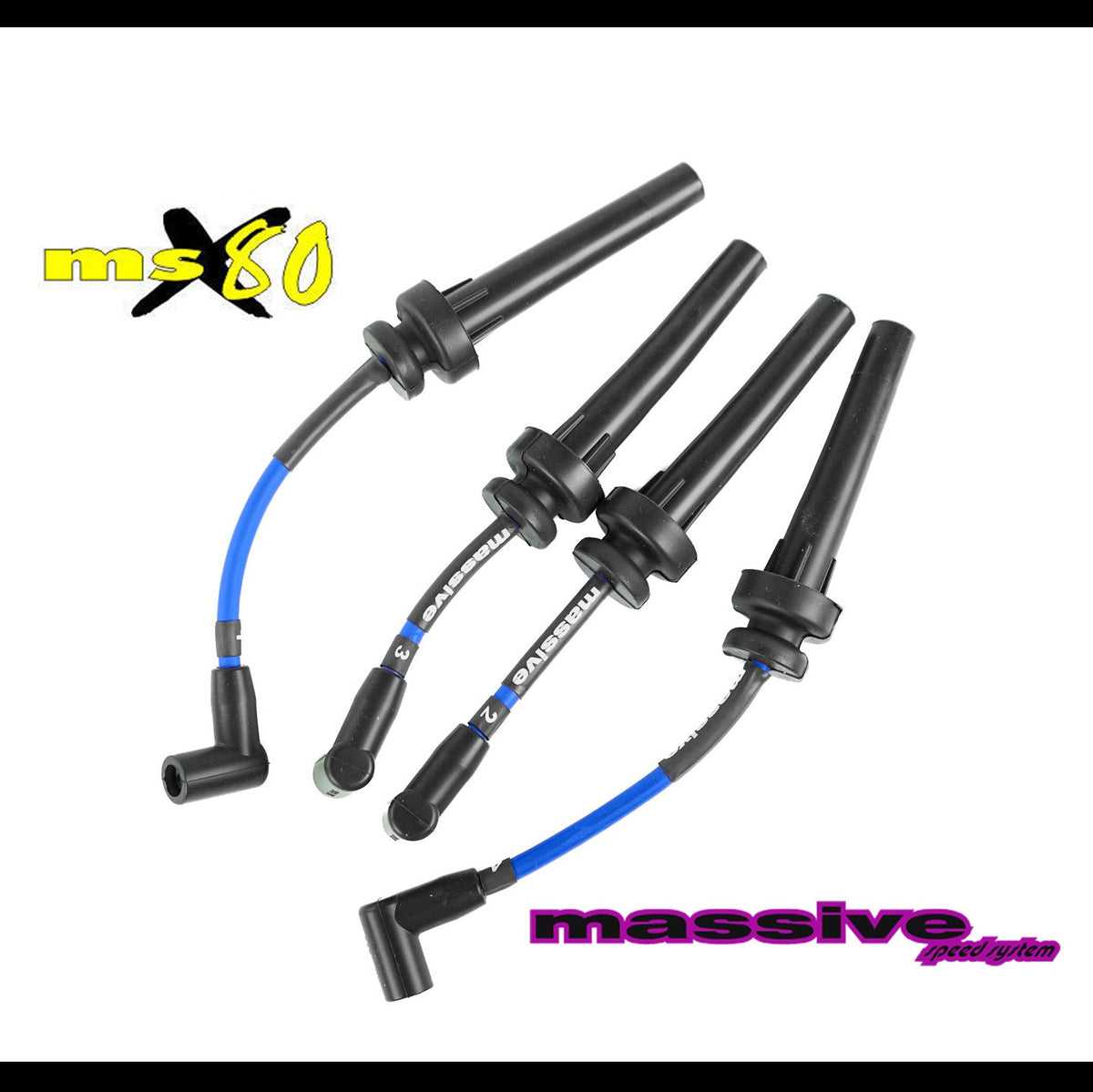 Massive MSX80 Dodge Neon 95-00 DOHC Spark Plug Ignition Wires - Massive Speed System