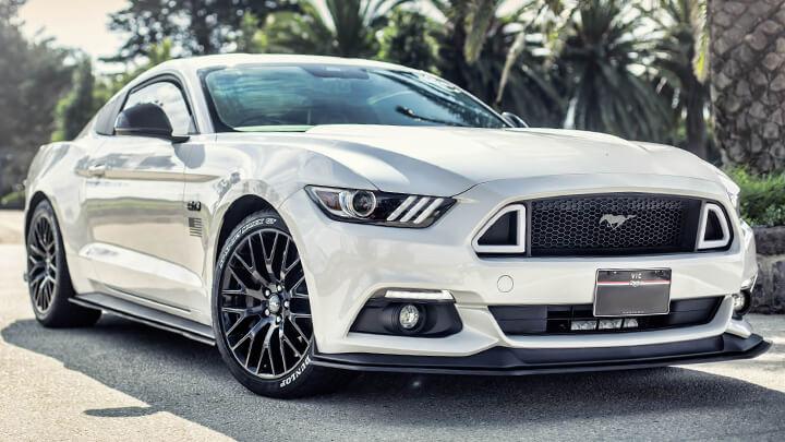 White Mustang S550 FM Front Lip/Side Splitters &amp; Rear Diffuser