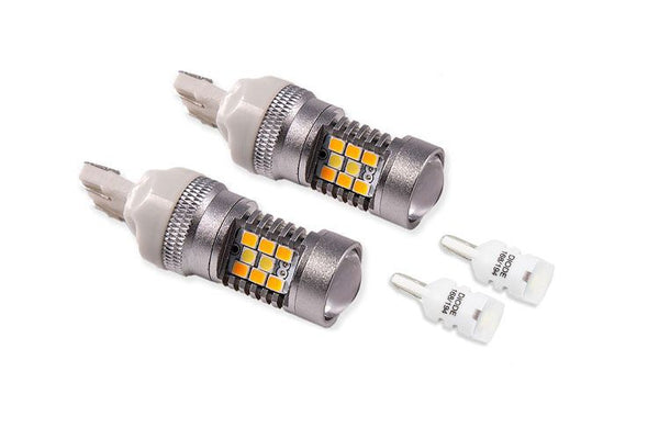 Diode Dynamics 15-17 Ford Mustang Switchback Turn Signal LED Kit - DD0227 for 2015-2020 Ford Mustang - front view