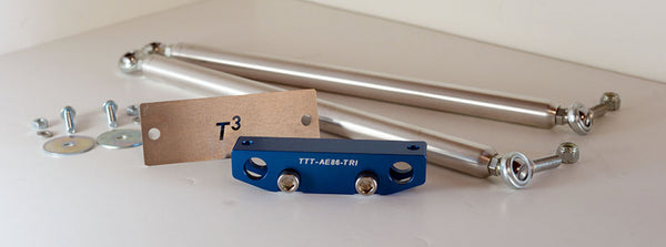 Front Tri-Bar Add-On for Cusco Oval Bar for AE86 Corolla