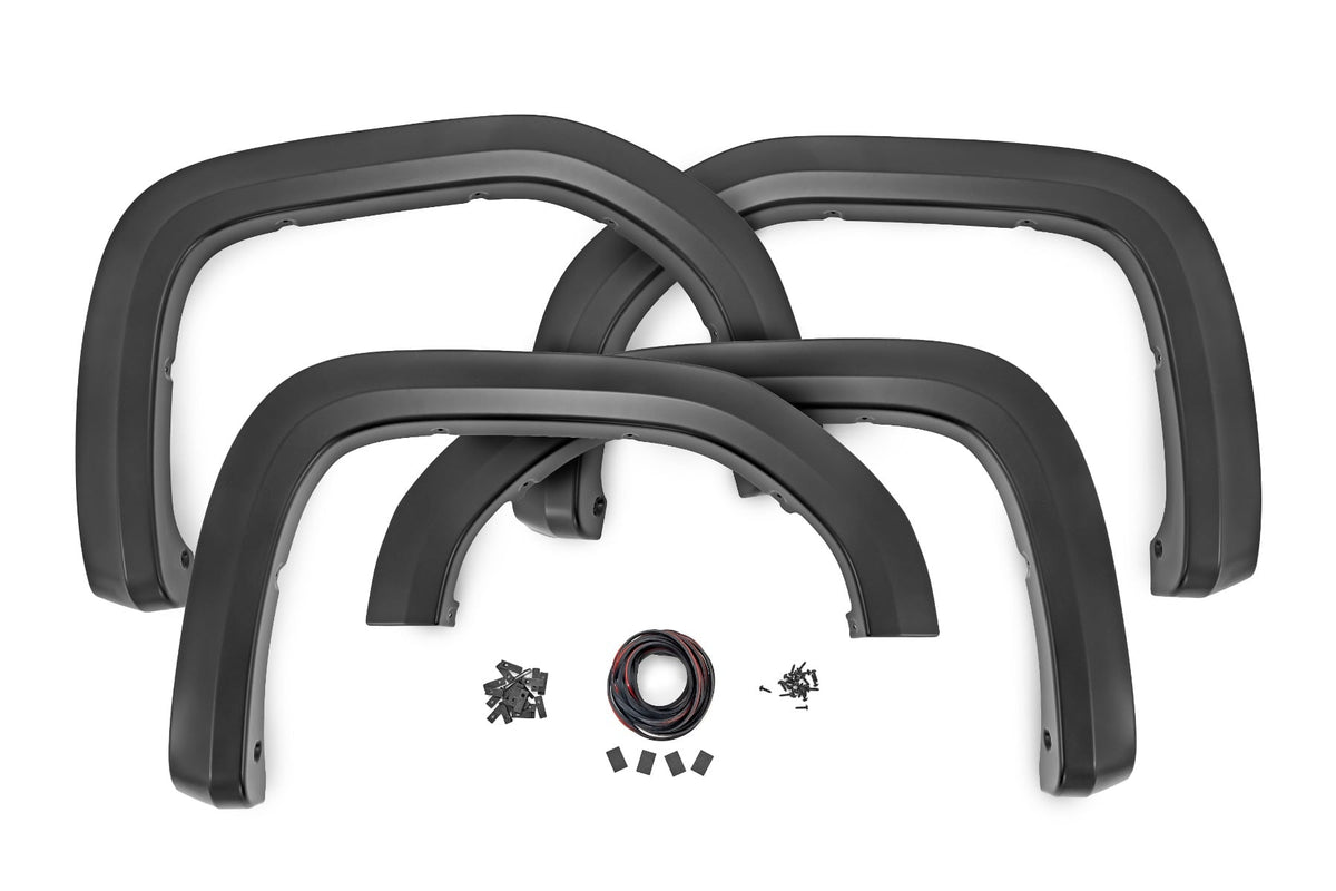Rough Country - Sport Fender Flares - G42 Coastal Dune - GMC Sierra 1500 2WD/4WD (2019-2026) - S-G11911-G42