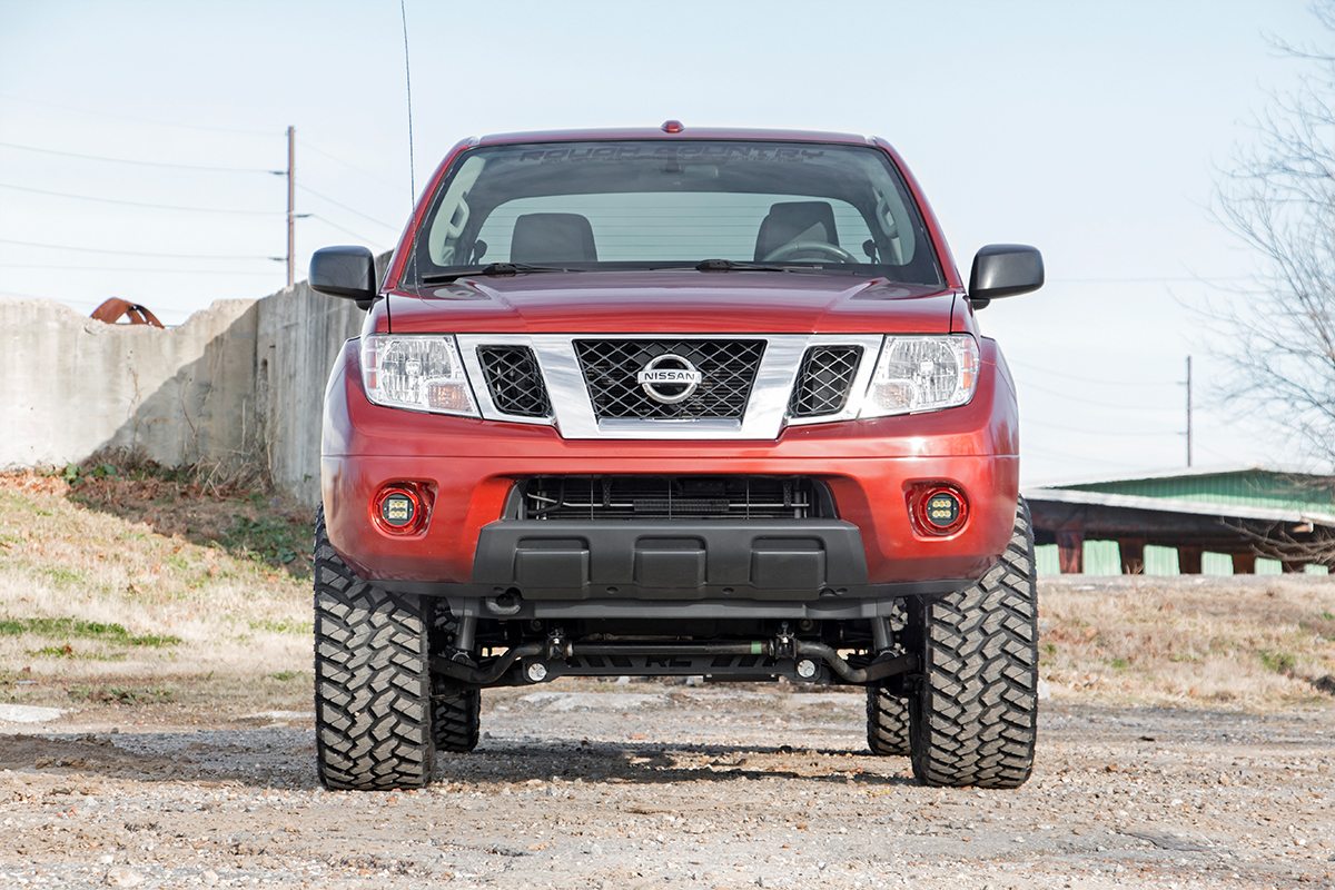 Rough Country - LED Light Kit - Fog Mount - 2" Black Pair - Spot - Nissan Frontier (05-20) - 71023 for 2005-2020 Nissan Front