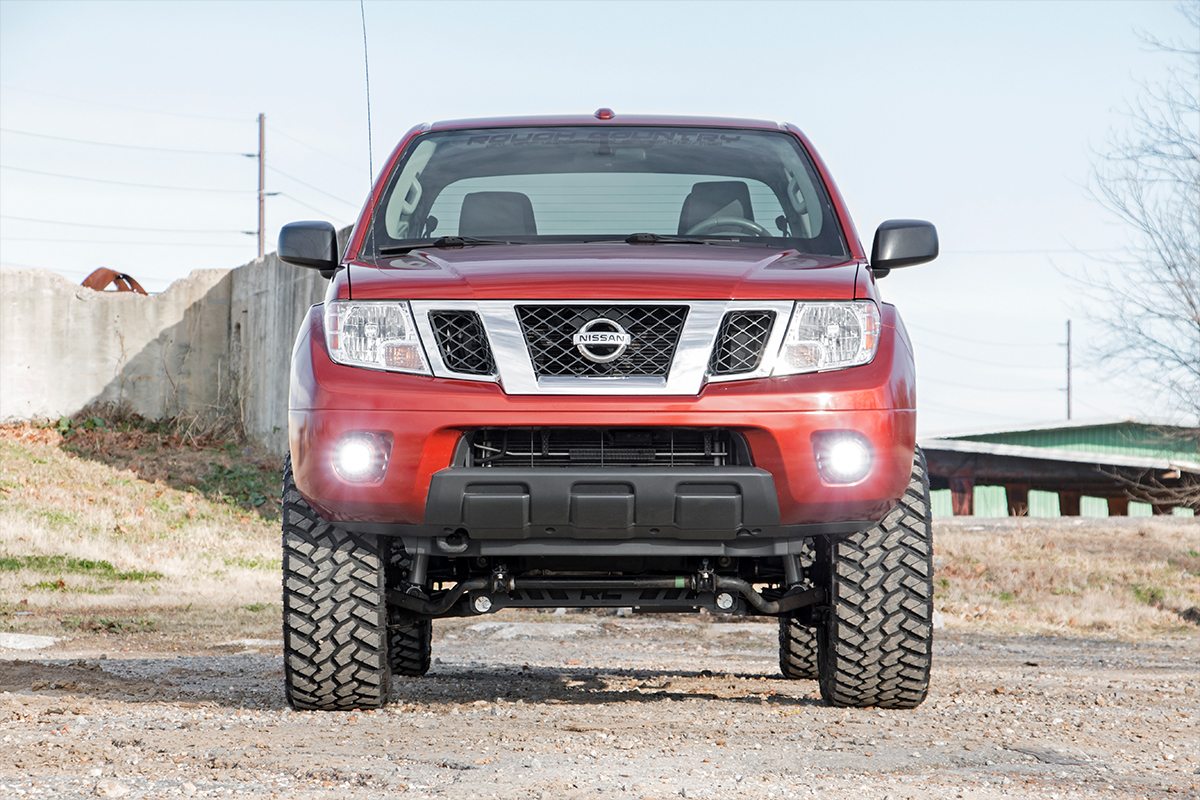 Rough Country - LED Light Kit - Fog Mount - 2" Black Pair - Spot - Nissan Frontier (05-20) - 71023 for 2005-2020 Nissan Front