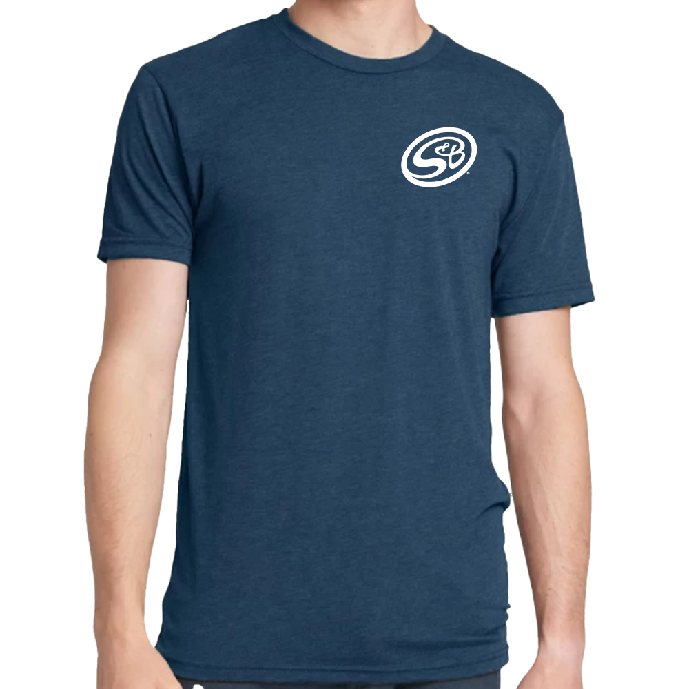 S&amp;B Sales &amp; Service Shirt - Blue/White - AM0609-00-S