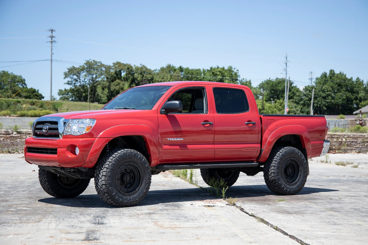 Rough Country - 3.5 Inch Lift Kit - Red UCA - M1 Struts - Toyota Tacoma 2WD/4WD (2005-2023) - 74241RED for 2005-2023 Toyota T