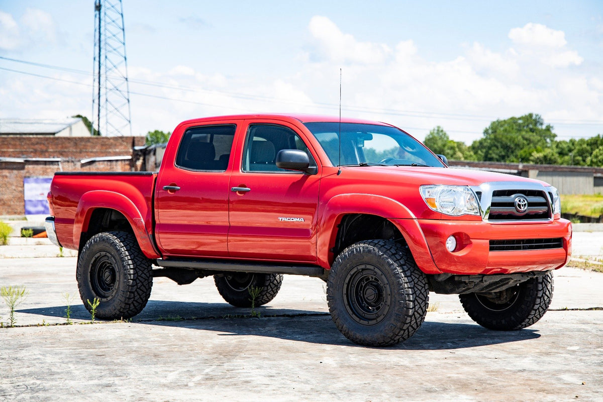 Rough Country - 3.5 Inch Lift Kit - Red UCA - Vertex/V2 - Toyota Tacoma 2WD/4WD (2005-2023) - 74258RED for 2005-2023 Toyota T