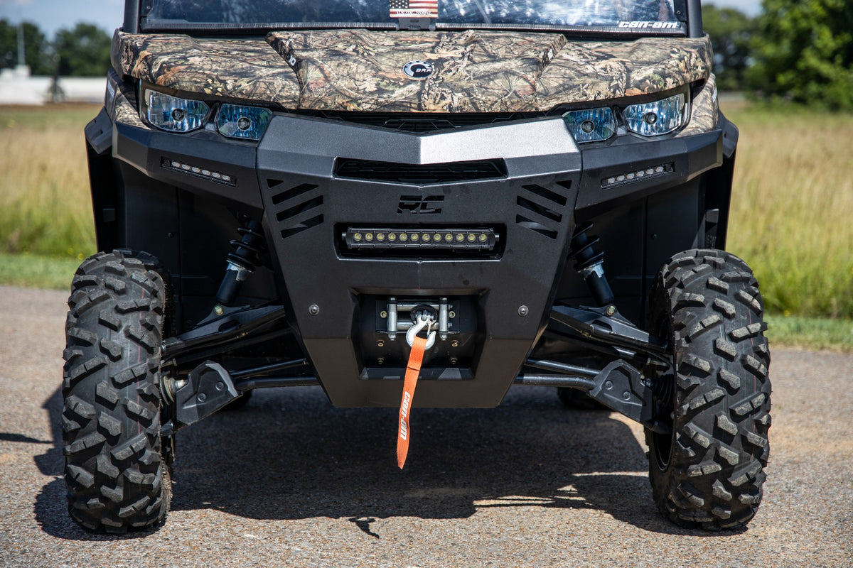 Bumper | Front | 6&quot; Black Slimline LED Pair | Can-Am Defender HD 8/HD 9/HD 10
