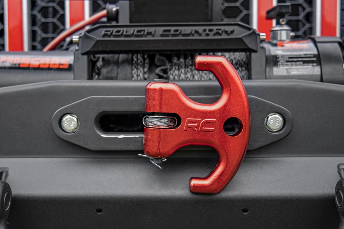 Rough Country - Winch Cleat (Red) - RS175R by Rough Country - installed view