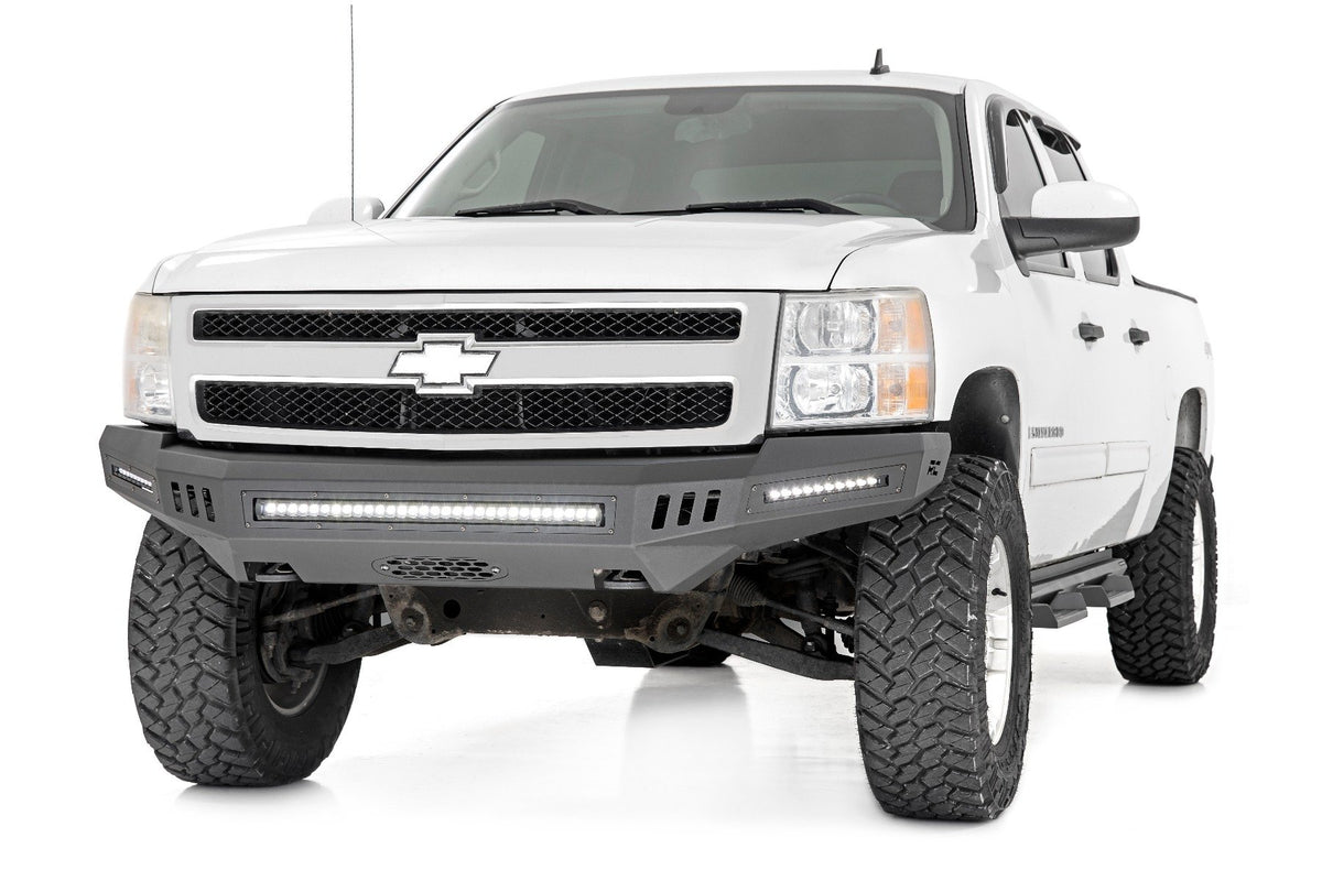 Rough Country - Front High Clearance Bumper - Chevy Silverado 1500 2WD/4WD (2007-2013) - 10910 for 2007-2013 Chevrolet Silver
