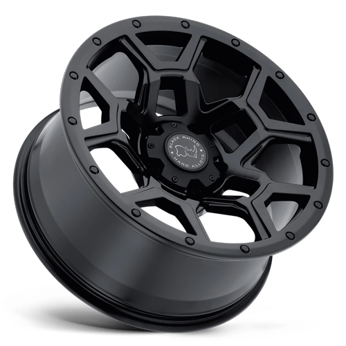 Black Rhino Hard Alloys Overland 18X8 6X130 +52MM Matte Black