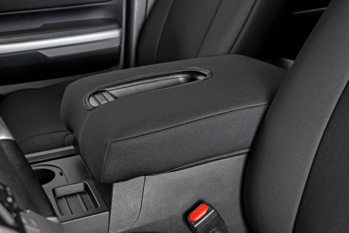 Rough Country - Seat Covers - Front W/ Console Cover - Toyota Tundra 2WD/4WD (2014-2021) - 91026A for 2014-2021 Toyota Tundra