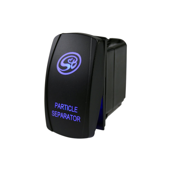 LED Rocker Switch w/ S&B Logo for Particle Separator - HP1432-00 by S&B - front view
