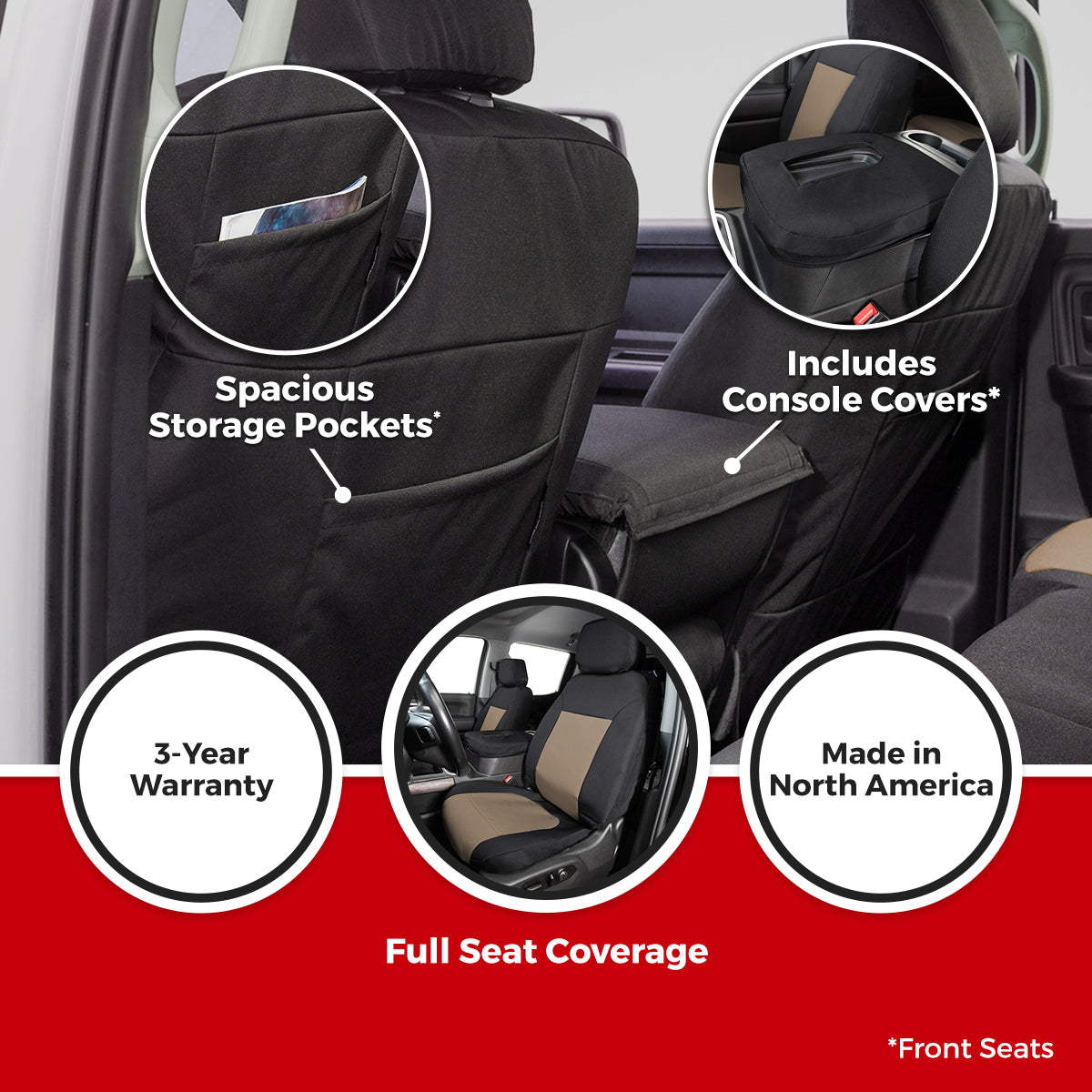 Covercraft 24-26 Toyota Grand Highlander Endura PrecisionFit Custom Second Row Seat Covers - GTT4578ENTB